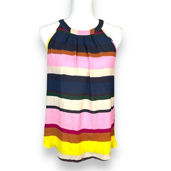 Violet and Claire Block striped Flowy Tank - Picture 1 of 5